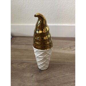 Ceramic Ice Cream Cone Decor - Home Decor